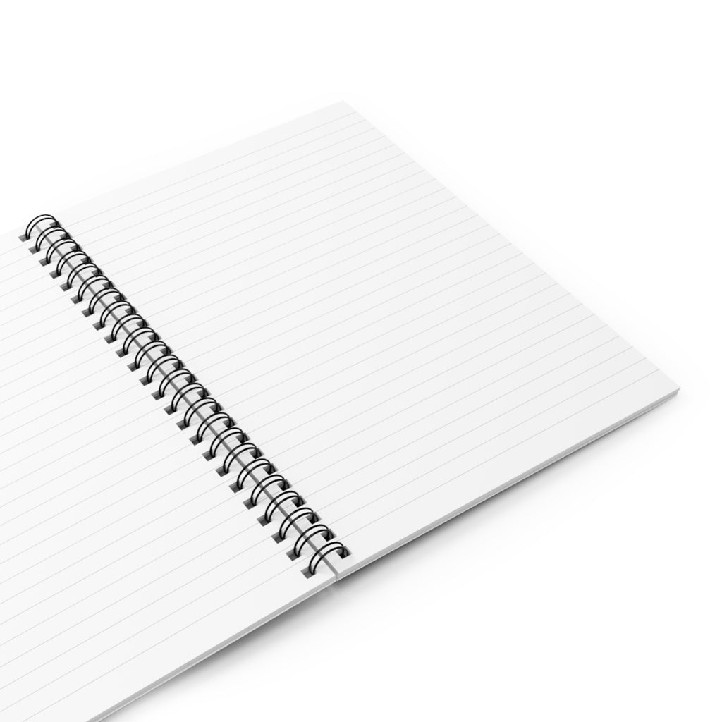 Floral Watercolor Spiral Notebook — Red, Blue & White Garden Blooms (Ruled)