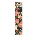 Floral Noir Table Runner — Coral & Cream Garden Pattern 16x72