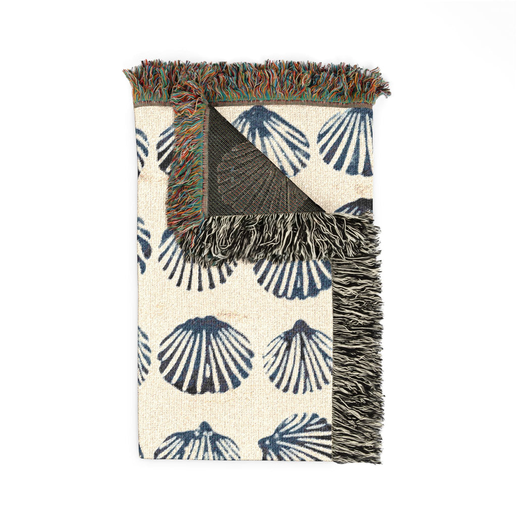 Coastal Woven Blanket — Coastal Blue Throw