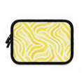 Yellow Swirl Laptop Sleeve — Bright Abstract Protective Case